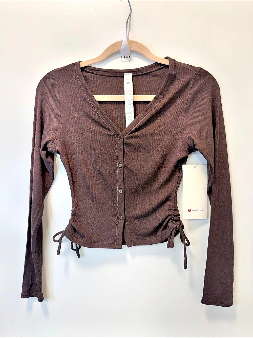 LULULEMON SIDE-CINCH RIBBED CARDIGAN!